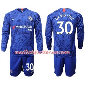 Maillot/Tenue Chelsea David Luiz 30 Enfant Domicile 2019/2020 Manche Longue